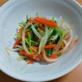 豆苗ともやしとにんじんの簡単・節約ナムル